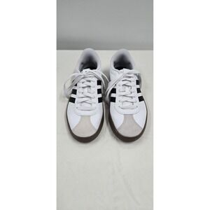 Adidas VL Court 3.0 Women's Sneakers US Size 6 Black White W/ Tan Bottom